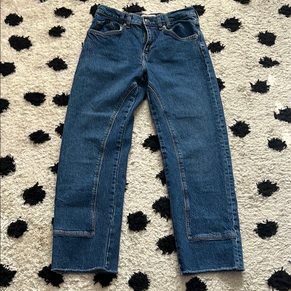 We The Free Blue Straight Leg Jeans